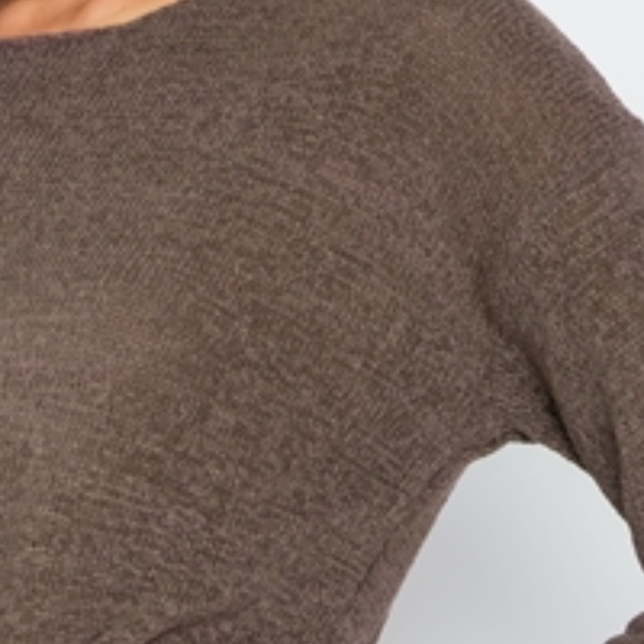 AMY Casual top -COCOA - Picture 3 of 3